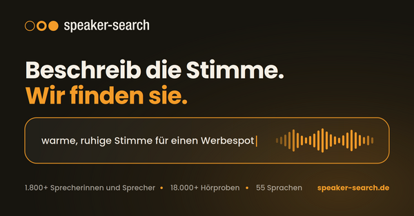 Beschreib die Stimme. Wir finden sie.