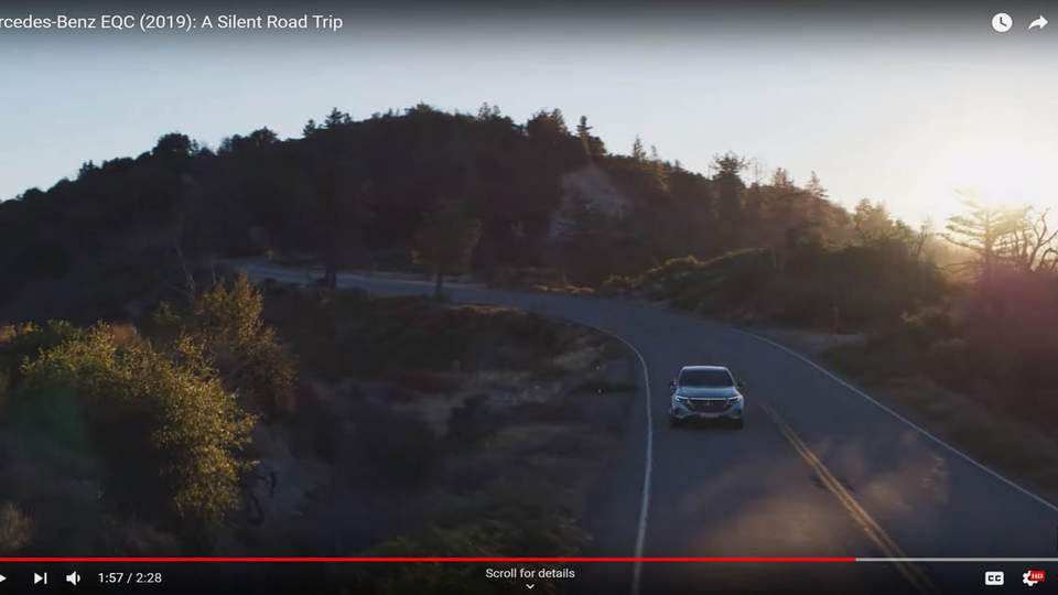 Films d'image pour la Mercedes-Benz EQC